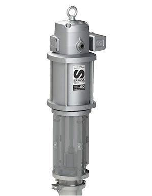 Sanitary piston pumps from SAMOA are pneumatic and designed for hygienic applications. They are made of 316 stainless steel and use FDA-approved materials.These pumps feature a quickly dismountable (Quick-Knock-Down, QKD) construction for easy cleaning and offer flow rates of up to 30 l/min (8 gal/min).ApplicationDesigned for hygienic applications.MaterialMade of 316 stainless steel and use FDA-approved materials, ensuring safety and cleanliness in processes where this is critical.DesignEquipped with Quick-Knock-Down (QKD) design, making them quick and easy to dismantle for cleaning.Flow rateCan handle flows of up to 30 l/min (8 gal/min), making them suitable for applications with high flow capacity requirements.AdaptabilityIdeal for a variety of industrial and commercial applications where hygiene is of the utmost importance, such as the food industry, pharmaceutical production, and the cosmetics industry.